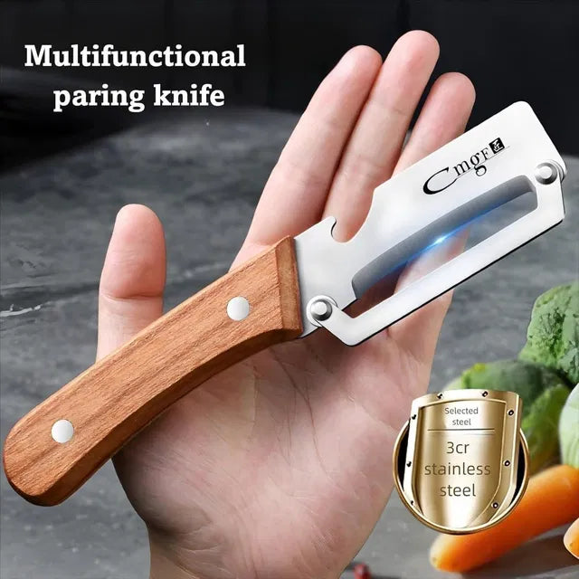 Kitchen Peeler with Wooden Handle